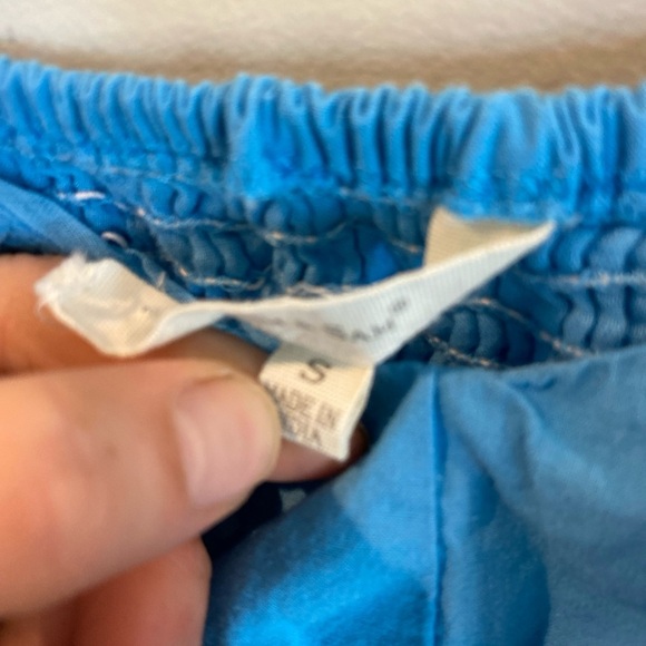 Sim & Sam Sleeveless Mini Dress 100% Cotton Ruffle Lined Size Small Blue - Picture 4 of 7